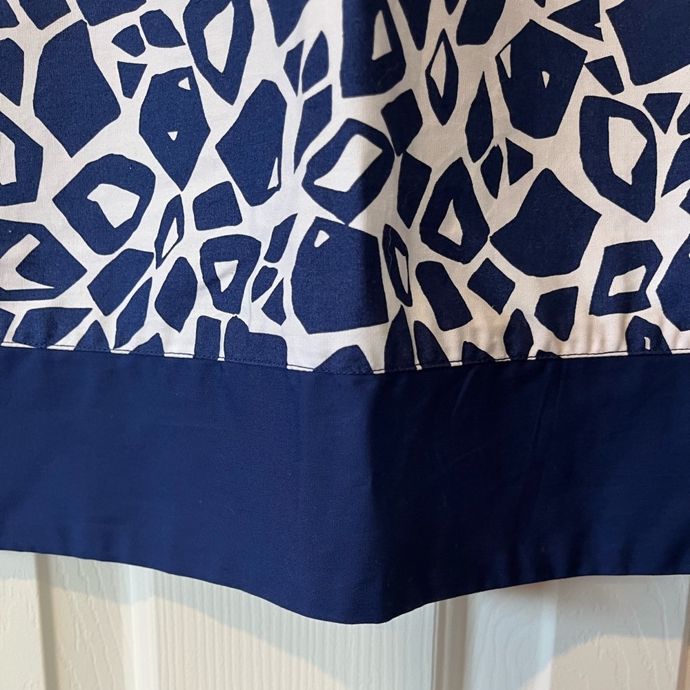Girls Gymboree size 6 navy/white animal print dress - Picture 5 of 7